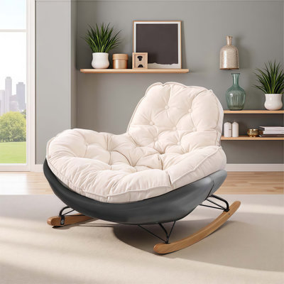 Kimbro Modern Indoor Detachable Upholstered Rocking Chair by Corrigan Studio