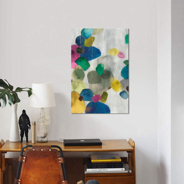 «Shadow Pebbles I», impression sur toile, H 26 po x l 18 po x P 1,5 po, Toile tendue, Pas de tapis