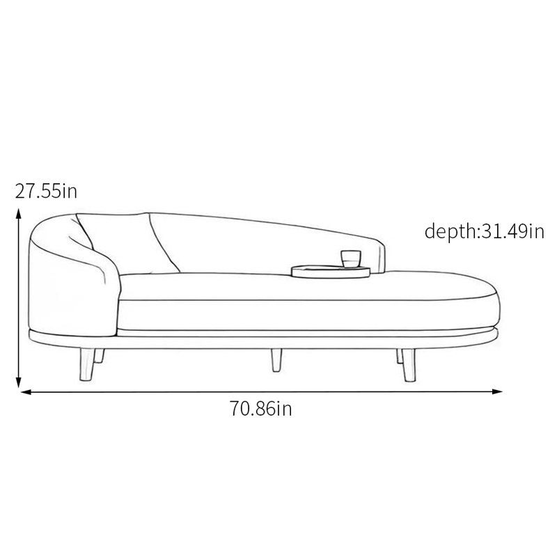 Chaise longue - confortable et magnifique, Atrovirens
