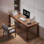 Bureau rectangulaire en bois massif avec 2 tiroirs-306941830