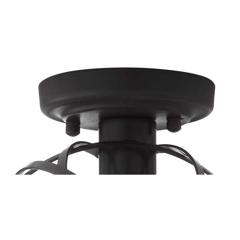 Setser Orb Metal LED Flush Mount, Oil Rubbed Bronze, 9.25" H x 8.5" W x 8.5" D