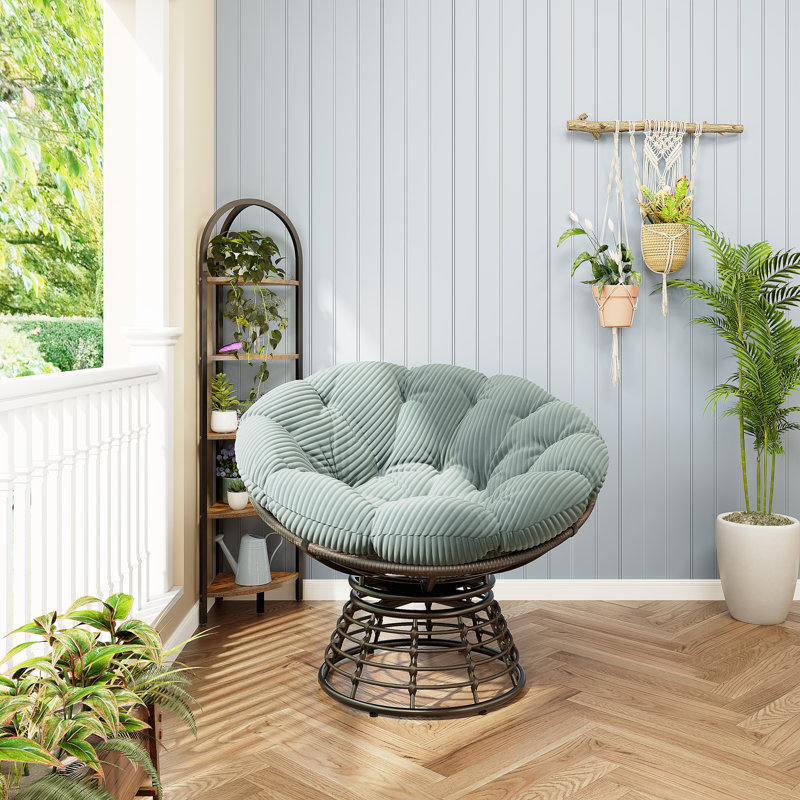 Chaises d'appoint ergonomiques avec pivot à 360 °, structure en acier, style moderne pour la maison et l'extérieur