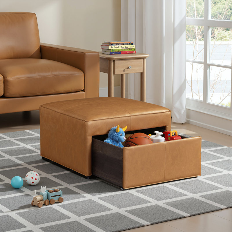 Repose-pieds Halsey avec rangement Carmel, Carmel
