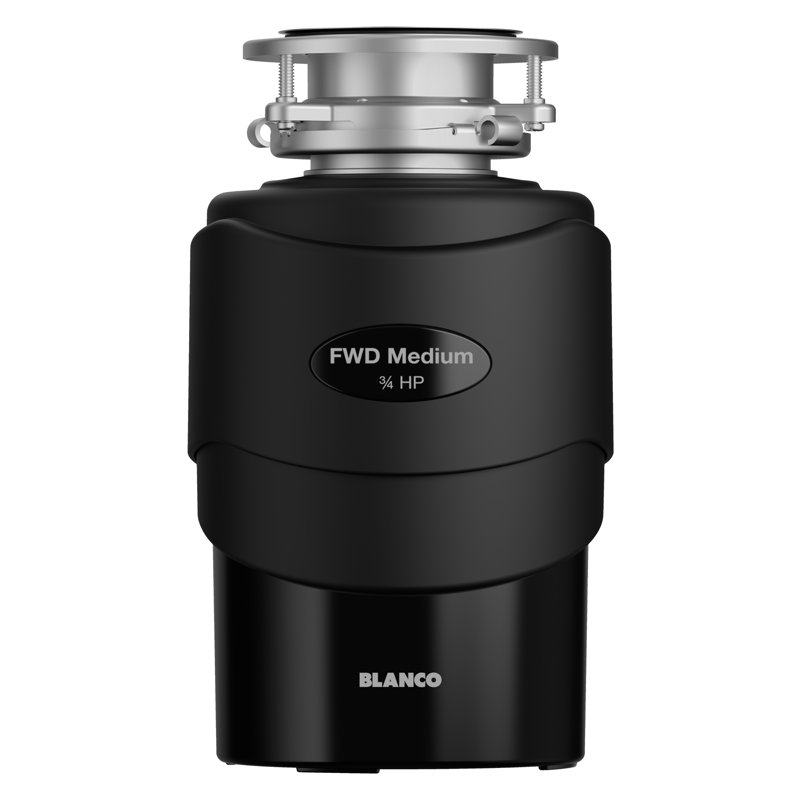 Black 3/4 HP Continuous Feed Food Waste Garbage Disposal