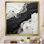 Art mural noir et blanc River I - Formes abstraites pour le salon