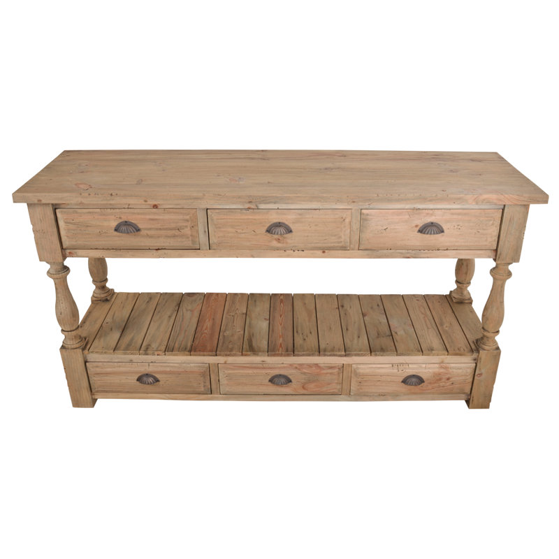 Console en bois massif 63 po Clarkston
