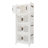 Mayley 4 Drawer Stackable Drawer with Locking Wheels