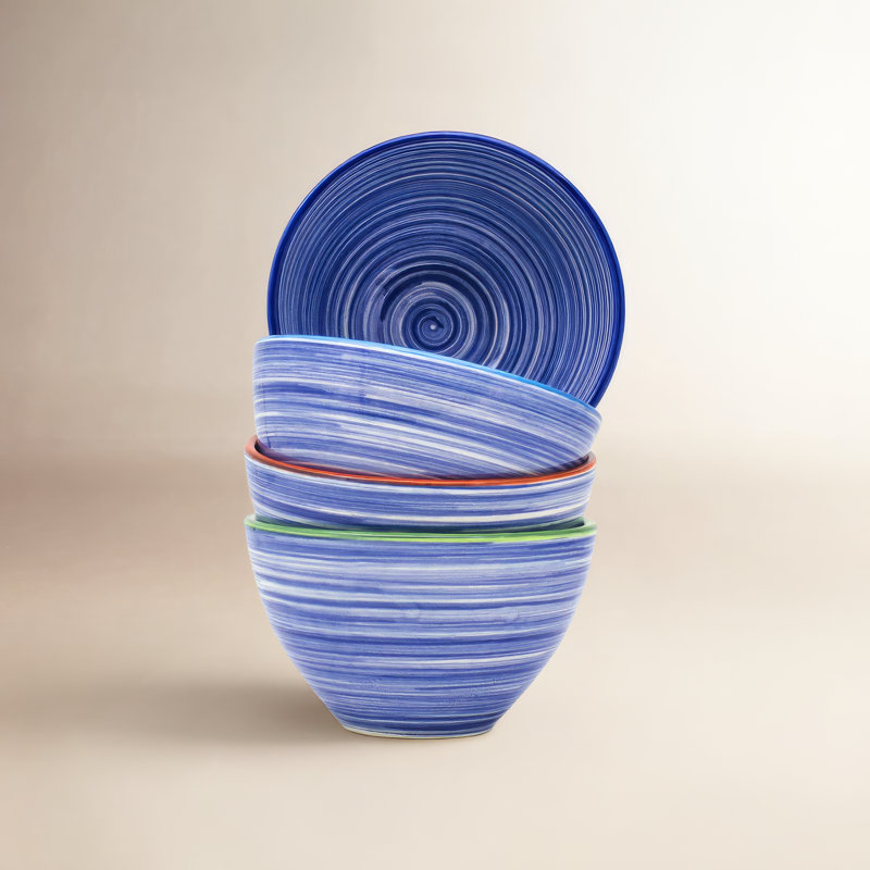 Ensemble de bols à céréales Raia, Bleu multicolore