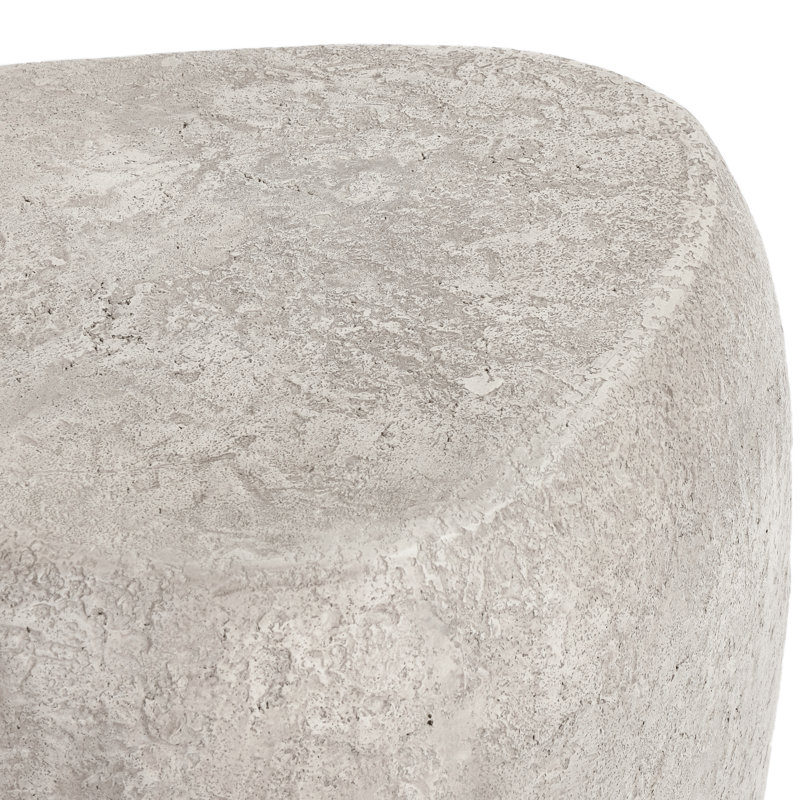 Britney Concrete Drum End Table