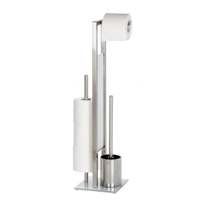 Risley Free -standing Toilet Paper Holder, Matt silver