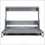 Lit escamotable escamotable peu encombrant, cadre de lit mural minimaliste gris délavé, mobilier de bureau multifonctionnel à bureau rétractable automatiquement-178309832-178309837