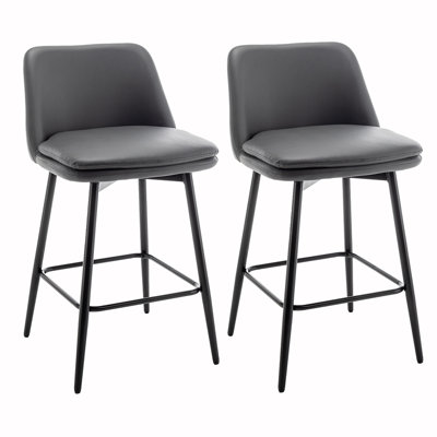 Tabouret de comptoir pivotant 25,6 po Deboroh 