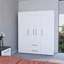 Armoire blanche 2 portes tout-en-un