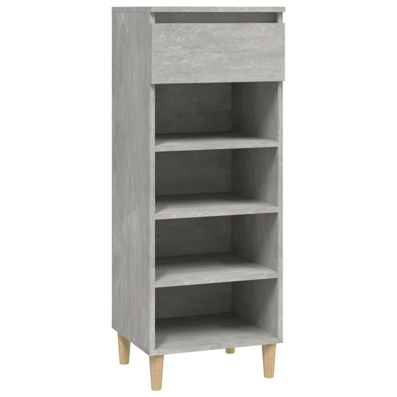 4 Pair Shoe Storage Cabinet, Grey