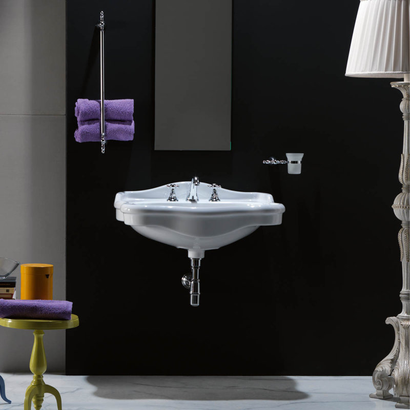 Contea 28.3'' L Bathroom Sink, Three Holes