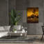 Toile épique «Cowsiness In Gold» par Michael Fratrich, 40 po x 54 po