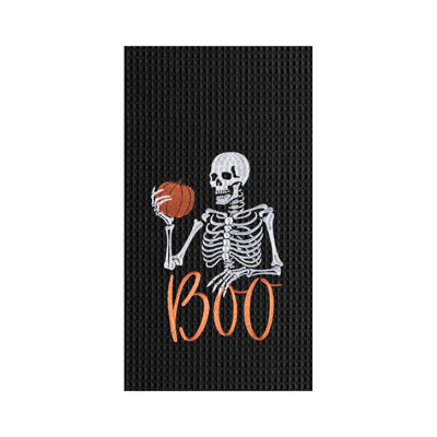 Boo Skeleton Halloween Towel