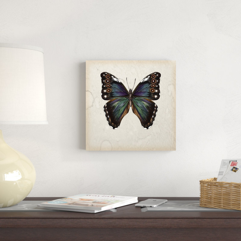 Étude de papillons III, H 12 po x l 12 po x P 1,25 po