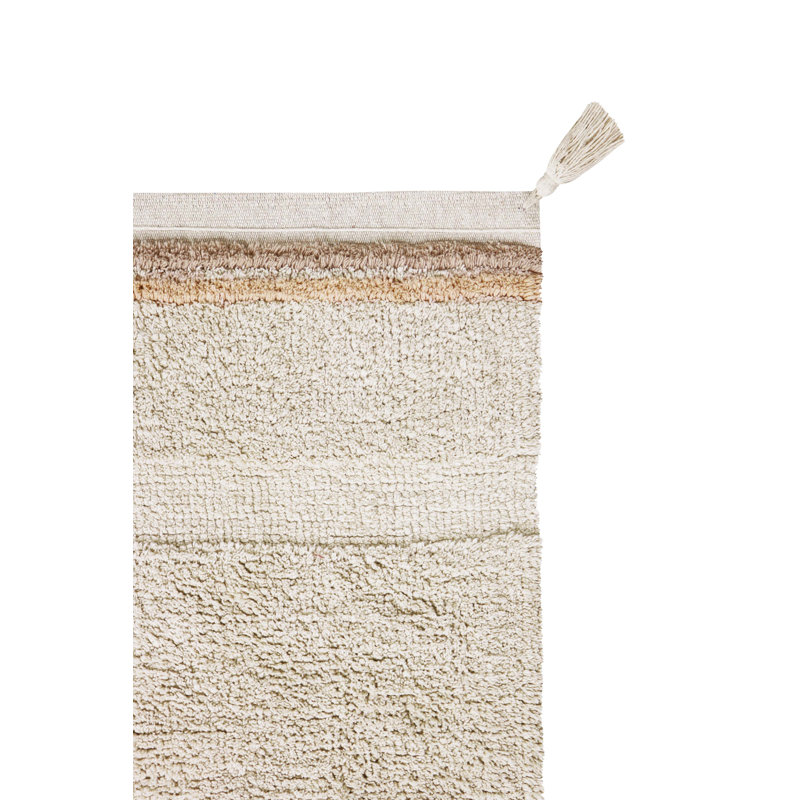 Washable Rug Bloom, Rectangle 3' x 4'3", Beige