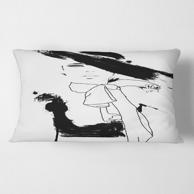 Housse et insert de coussin rectangulaire Beautiful Woman