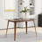 Dining Table Solid Wood Walnut Legs
