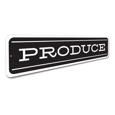 Produce Aluminum Sign