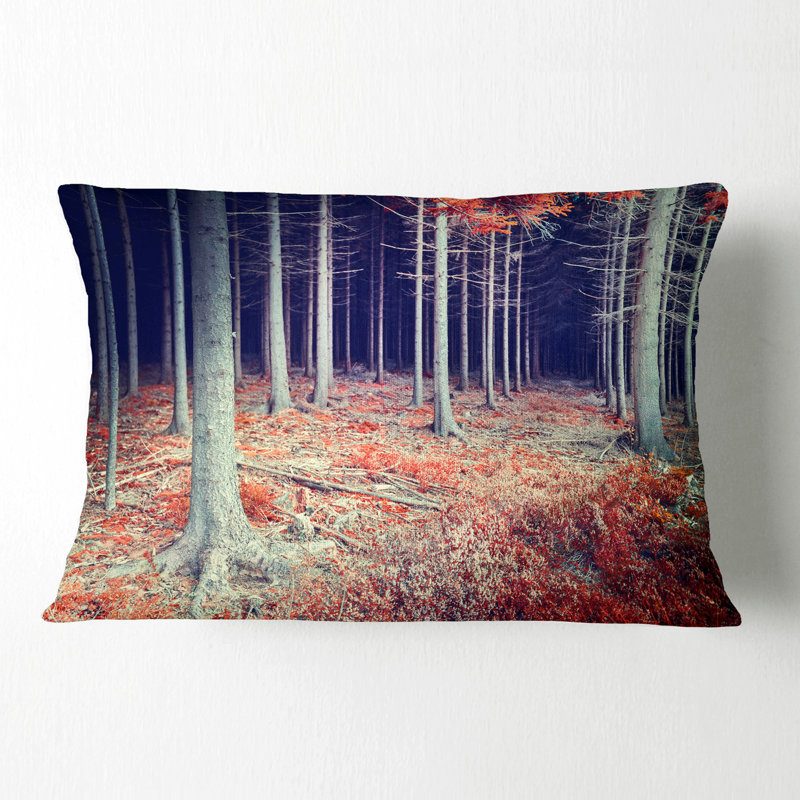 Coussin lombaire à imprimé paysage magnifique paysage d'automne