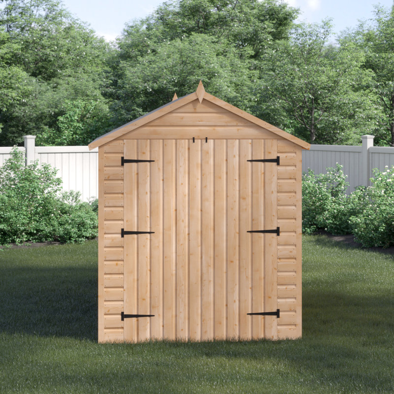 Premier Apex Shiplap Wooden Shed, 6ft. W x 10ft. D