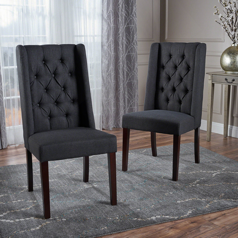 Chaise de salle à manger, Gris anthracite
