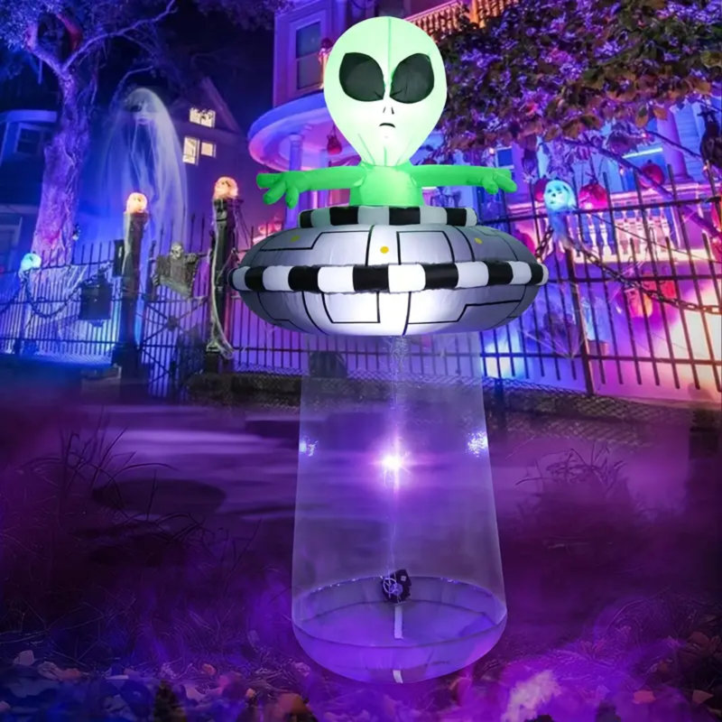 Décoration de jardin d'Halloween gonflable d'Halloween, géant lumineux à DEL