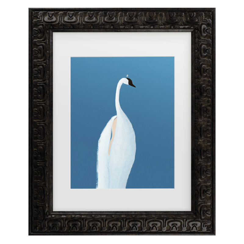 Art encadré «ologia bololog »par Merel Takken Swan, H 17,5 po x l 14,5 po