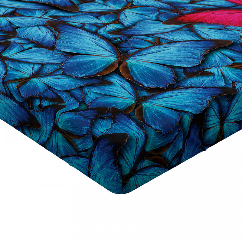 Microfiber Patterned Fitted Sheet, Queen Fitted Sheet