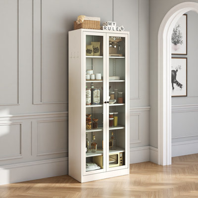Metal Kitchen Pantry Cabinet - Storage With Adjustable Shelves by Ebern Designs