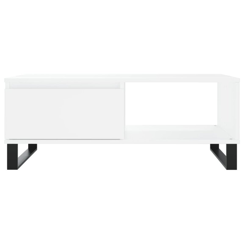 Azaryia Sled Coffee Table with Storage, White