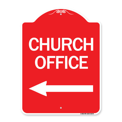 Signmission Designer Series Sign - Church Office/24274
