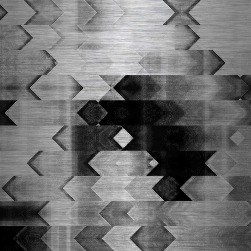« rejeted exclusion », reproduction d’art sur aluminium brossé, H 24 po x l 24 po x P 1,5 po