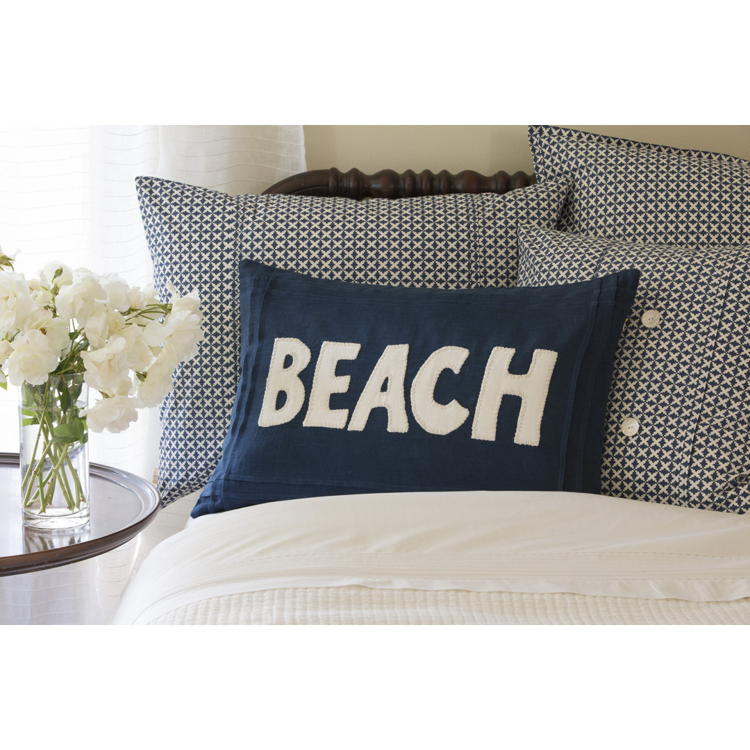 Raimi Beach Linen Lumbar Pillow Birch Lane™
