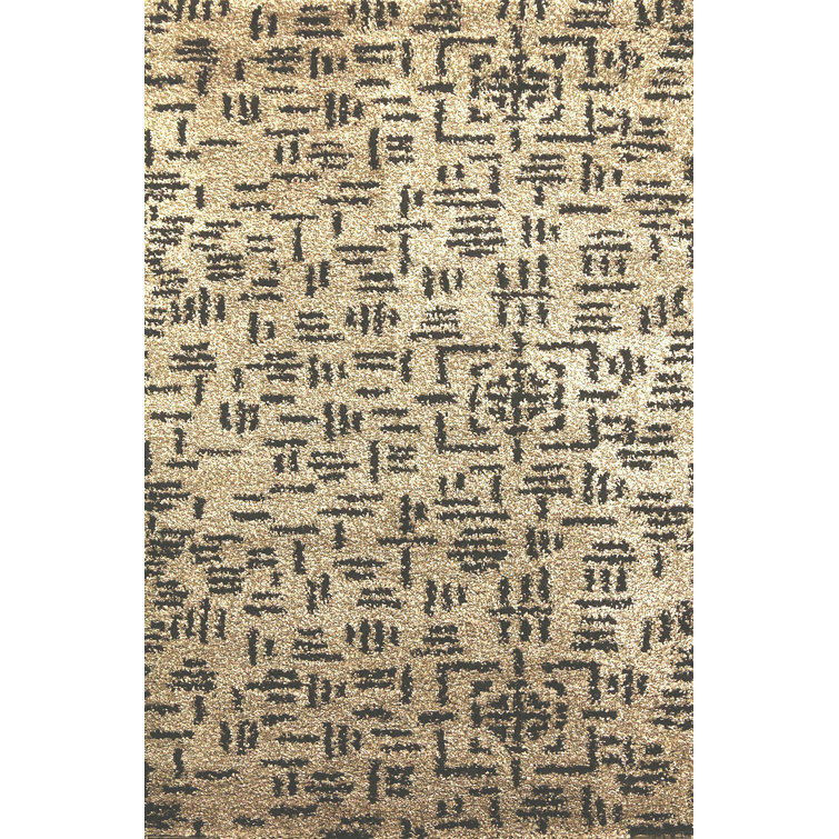 Tapis noir / crème Passion