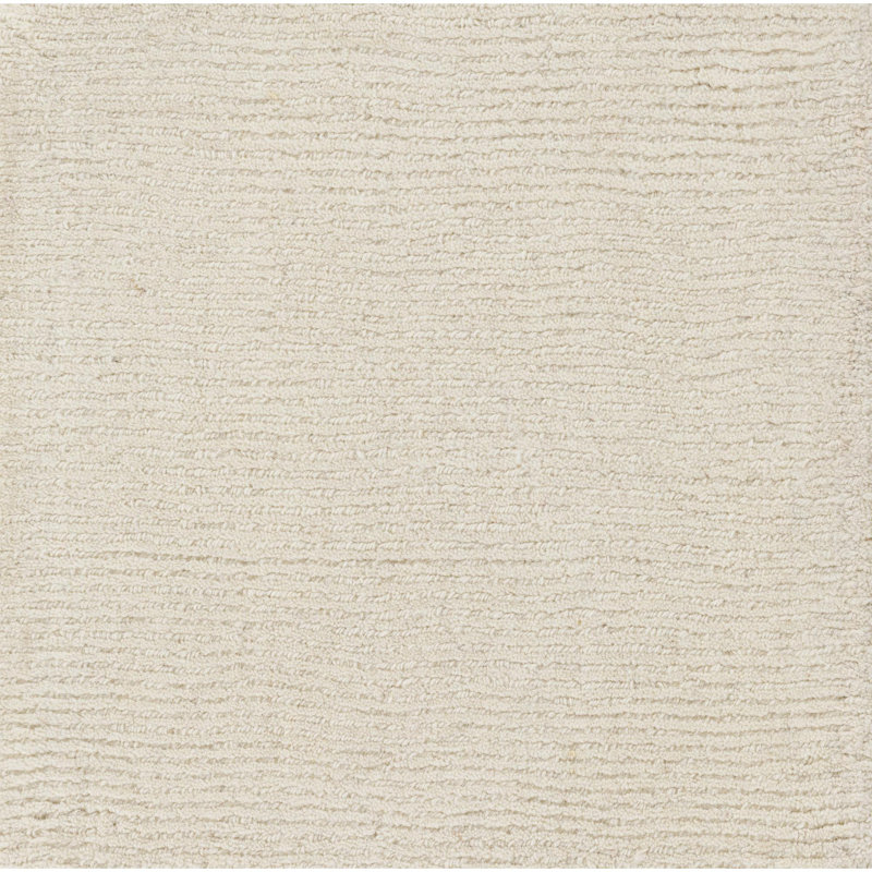 Tapis beige en laine Crowe, Échantillon 18 po x 18 po