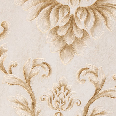Non-Pasted Non-Woven 3D Embossed Wallpaper Roll