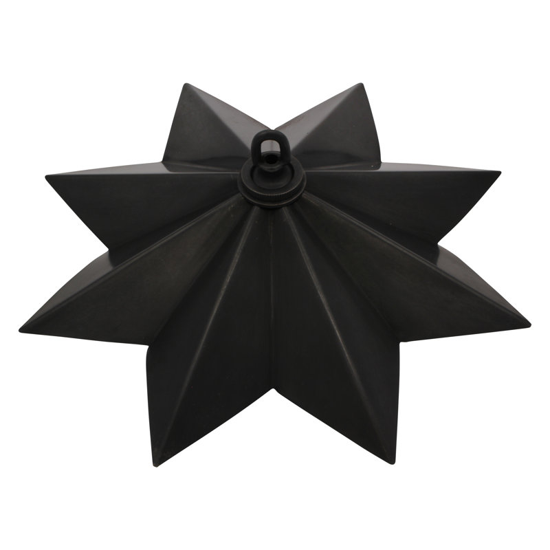 Star Ceiling Canopy, Oil Bronzed Black