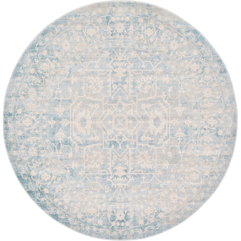 Folkeste Abstract Indoor Rug, Round 6'1"