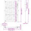 Barrière de jardin vidaXL noire 105 x 155 cm-113055254-113055252