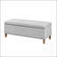 Banc de rangement rectangulaire à fermeture douce