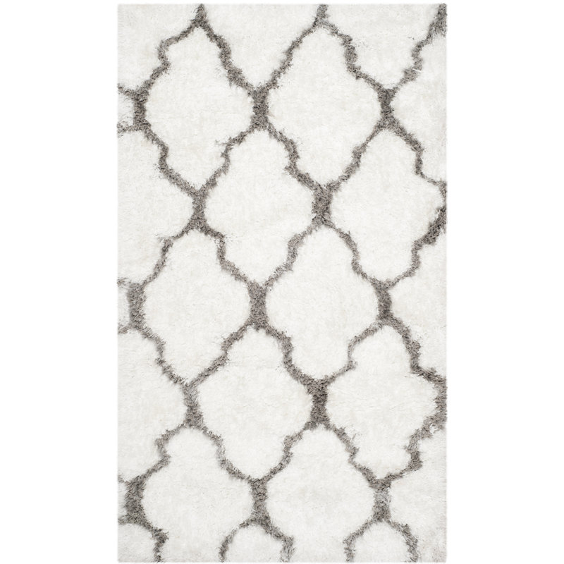 Geometric Hand Woven Area Rug, Rectangle 91 x 152cm
