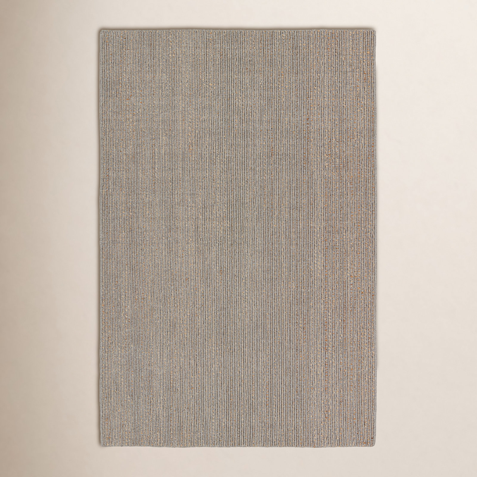 Fransin Handmade Gray/Brown Rug, Rectangle 5' x 8'