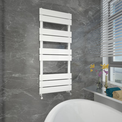 Noella Anthracite Flat Panel Towel Rail Designer Radiator