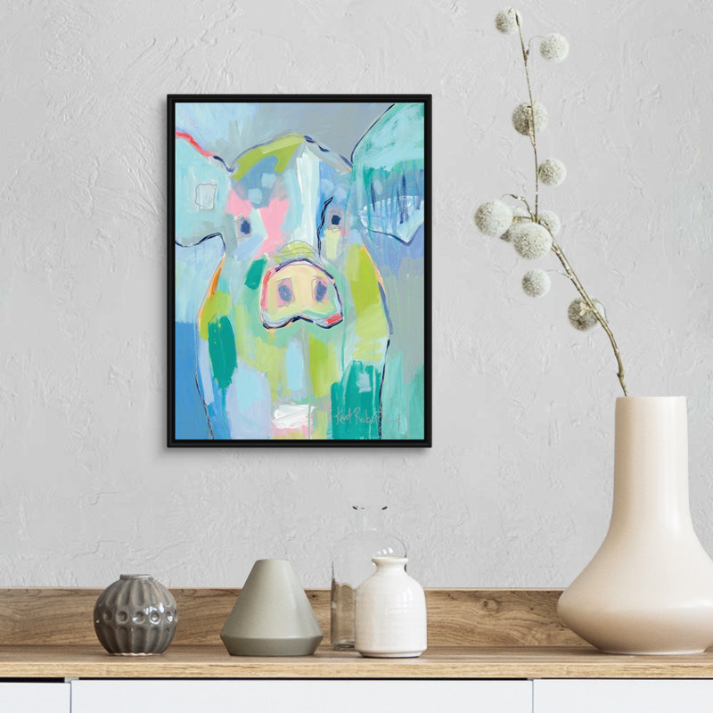 « Millie » par Kait Roberts-impression sur toile, Toile avec cadre noir, H 18 po x l 14 po x P 1,75 po