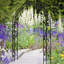 Arche de jardin en métal à assembler librement avec 8 styles de plantes de jardin-126207473