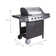 Crido Consulting 4 - Burner Portable Natural Gas Infrared Gas Grill with Side Burner